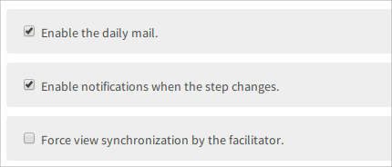 notifications in a workshop